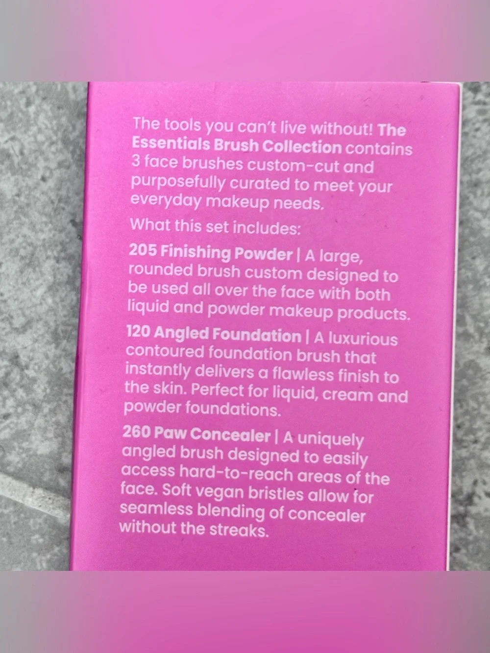 Half Caked “The Essentials”: Face Collection 3 Brush Set - NWT